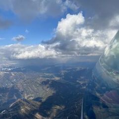 Flugwegposition um 16:14:53: Aufgenommen in der Nähe von Tragöß-Sankt Katharein, Österreich in 2625 Meter